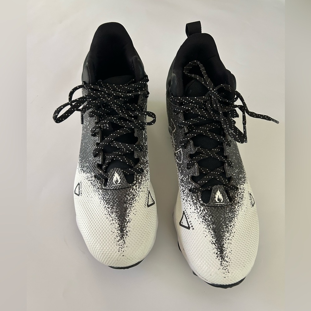Men’s Under Armour Black and White Cleats